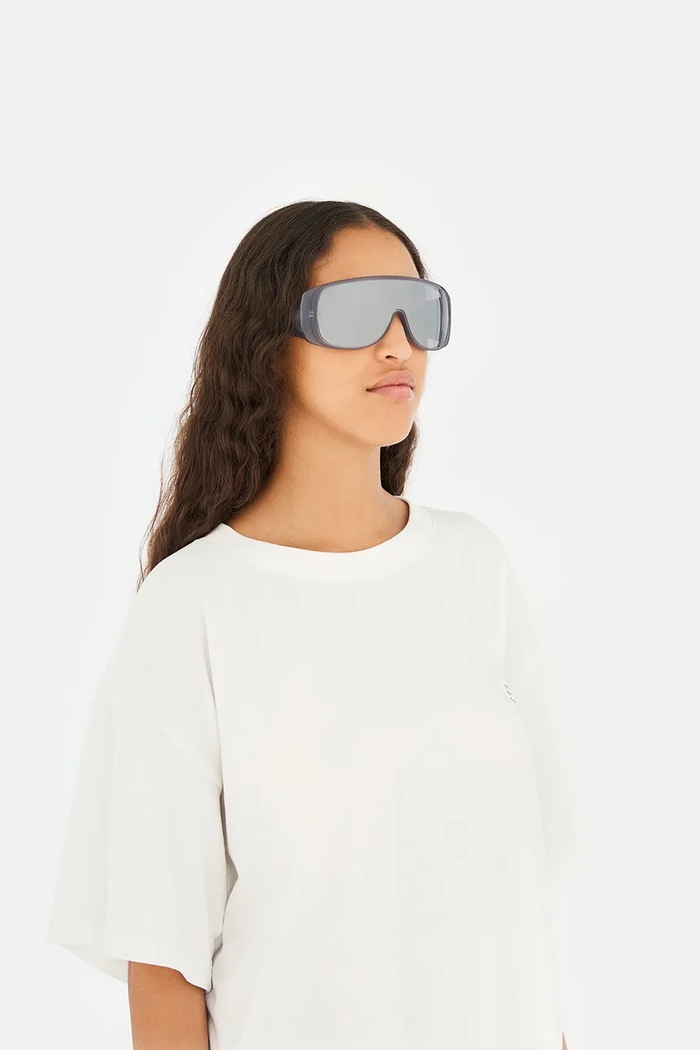 MM6 Maison Margiela MARGIELA MM6 MASK GREY sunglasses I4H1 black SS26
