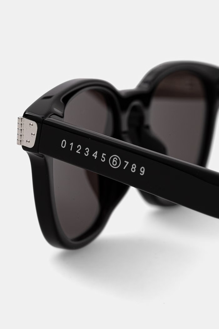Akcesoria MM6 Maison Margiela okulary przeciwsłoneczne LUNETTES 17 NOIRES ILJ8 czarny