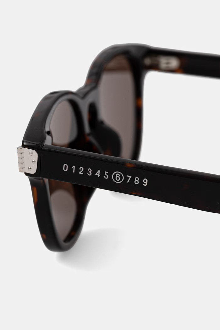 Akcesoria MM6 Maison Margiela okulary przeciwsłoneczne LUNETTES 17 ECAILLES IBL5 brązowy