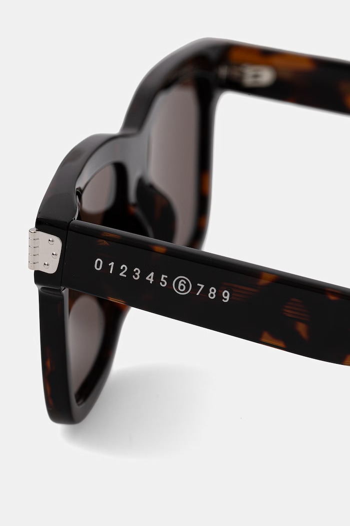 MM6 Maison Margiela okulary przeciwsłoneczne LUNETTES 15 ECAILLES brązowy IAYF