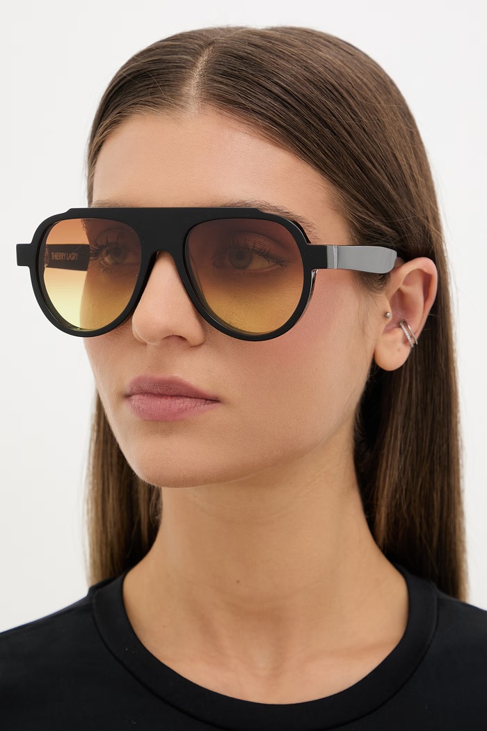 Thierry Lasry CLANDESTY солнцезащитные очки-авиаторы CLAN101.M коричневый SS26