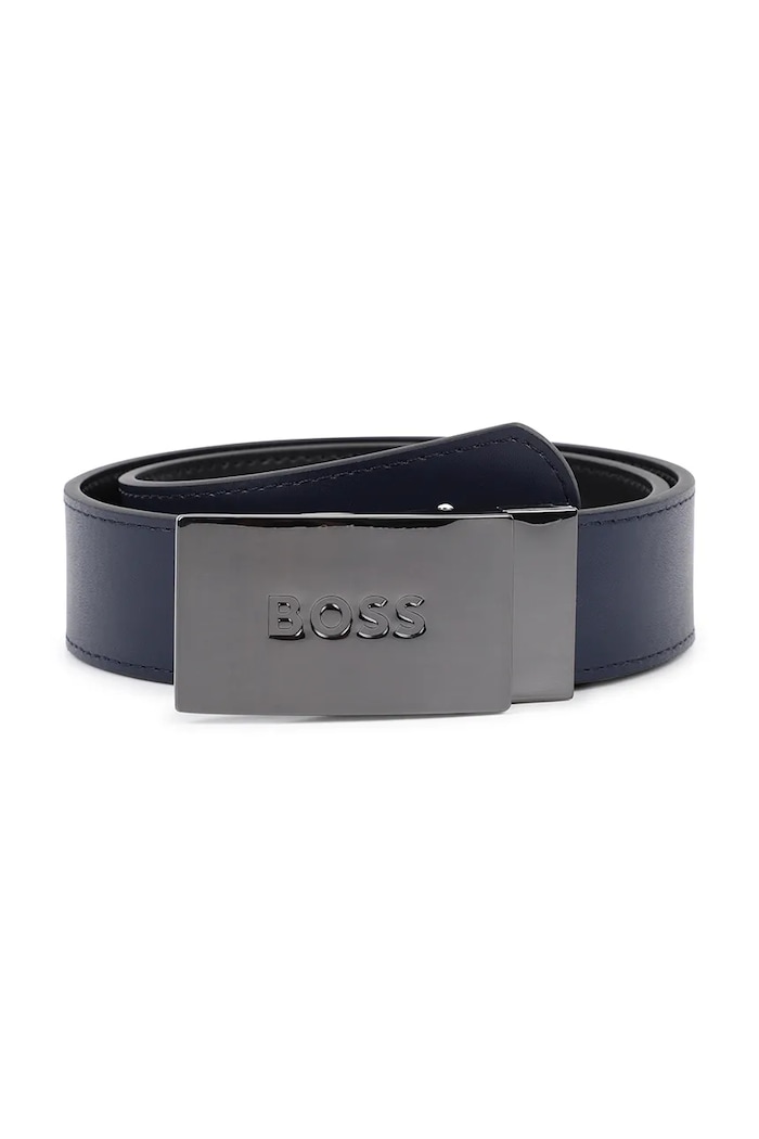 BOSS obojstranný opasok detský kožený J53151.60.75 čierna SS26