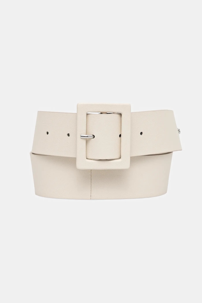 Кожаный ремень Weekend Max Mara ABRIO бежевый 2615501014600