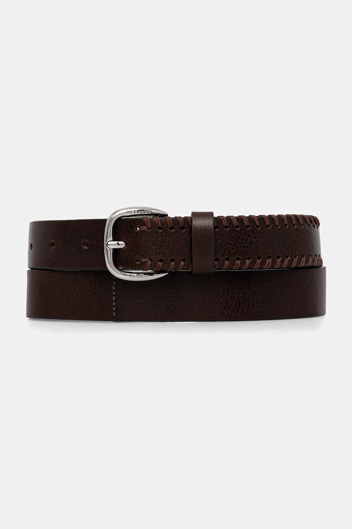Δερμάτινη ζώνη Weekend Max Mara ABINGO καφέ 2615501044600
