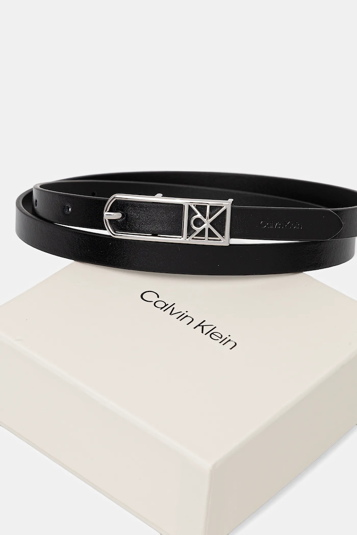 Αξεσουάρ Calvin Klein ζώνη γυναικεία δερμάτινη LV04F7057G μαύρο