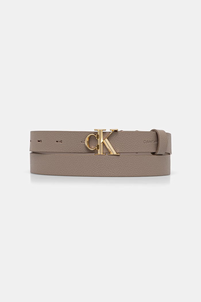 Calvin Klein pasek damski beżowy LV04F7060G