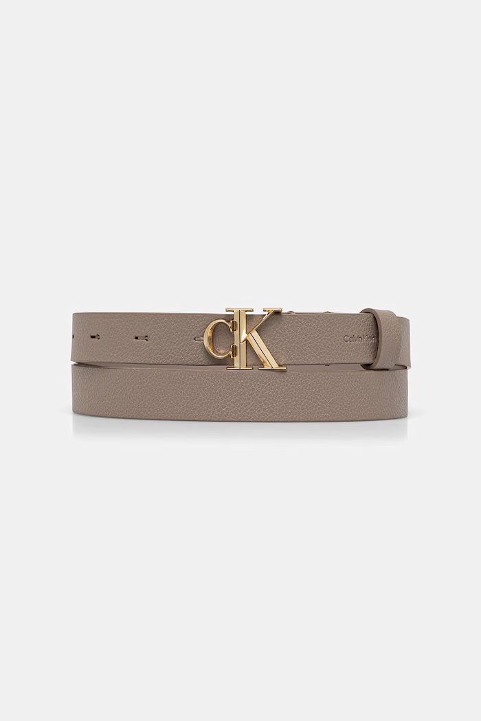 Calvin Klein pasek damski beżowy LV04F7060G
