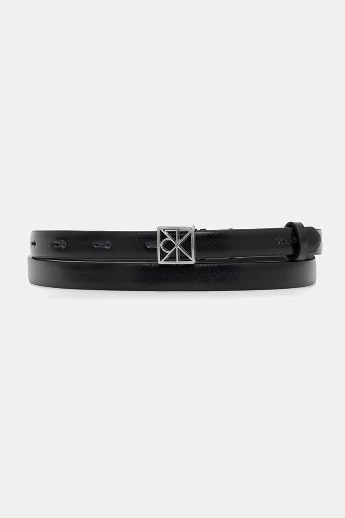 Calvin Klein ζώνη γυναικεία δερμάτινη μαύρο LV04F7061G