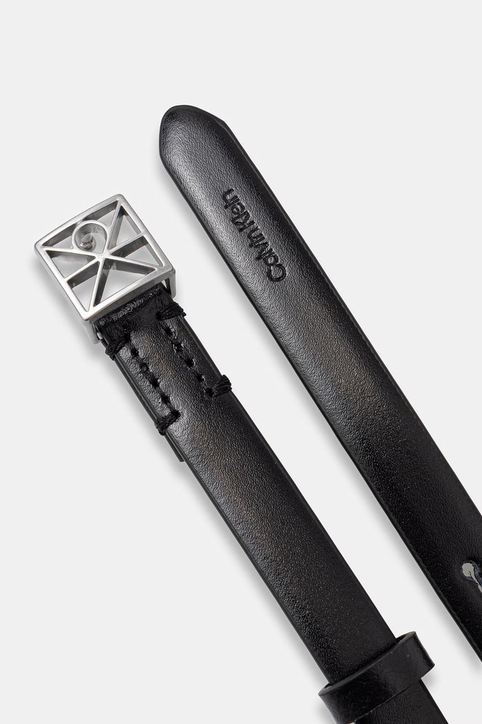 Calvin Klein ζώνη γυναικεία δερμάτινη LV04F7061G μαύρο SS26