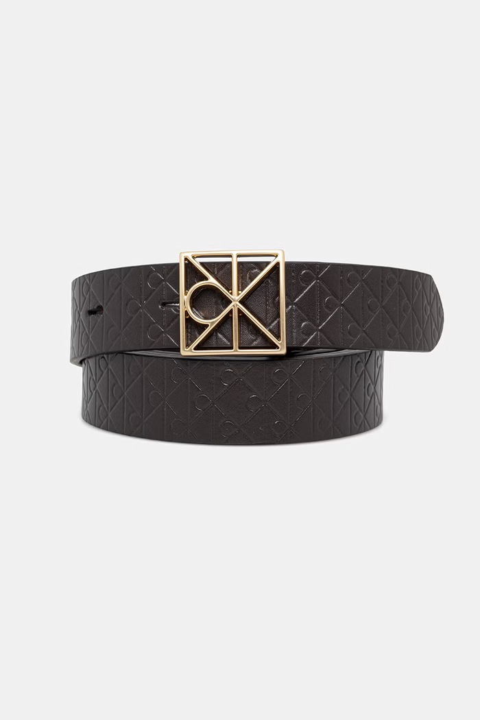 Calvin Klein pasek damski skórzany brązowy LV04F7063G