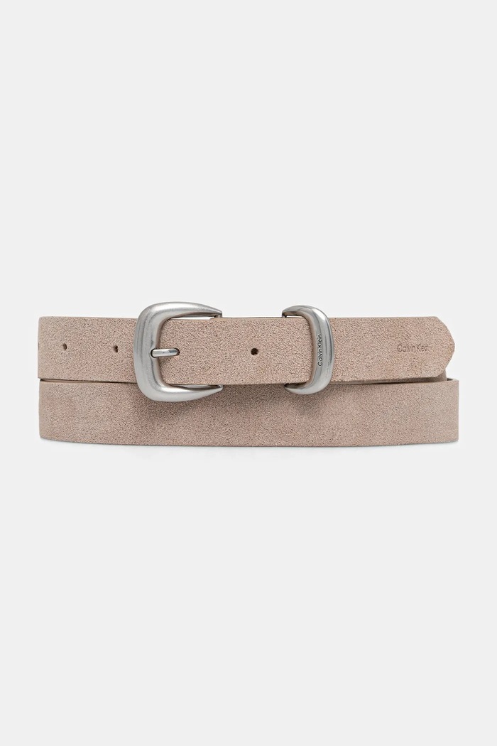 Calvin Klein pásek dámský semišový Dárkový box béžová LV04F7065G