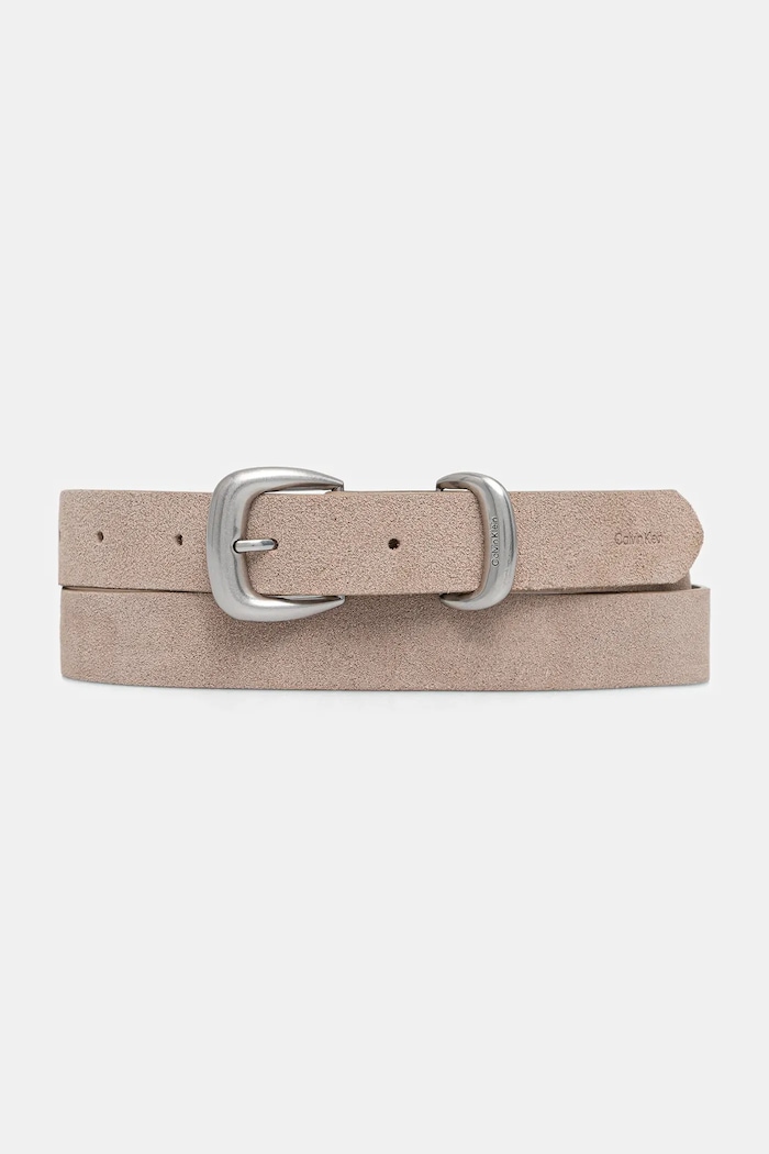 Calvin Klein pásek dámský semišový Dárkový box béžová LV04F7065G