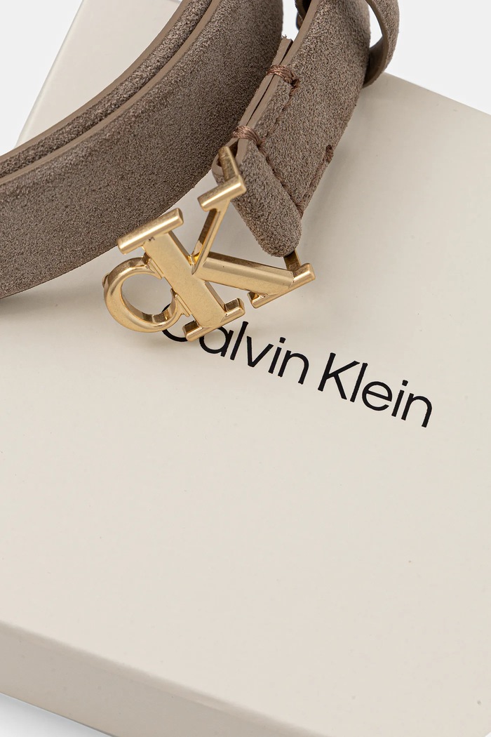 Αξεσουάρ Σουέτ ζώνη Calvin Klein LV04F7079G μπεζ