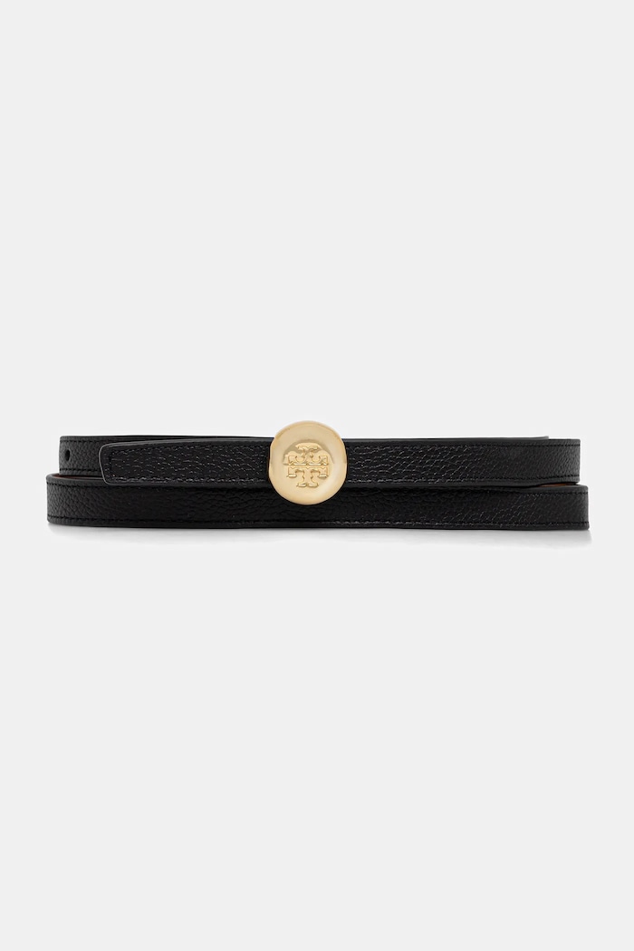 Tory Burch kifordítható bőröv Romy Reversible fekete 175052.002