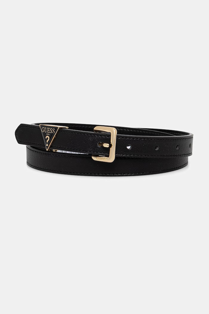 Guess pasek damski z imitacji skóry GIULLY imitacja skóry licowej czarny BW9323.P6120