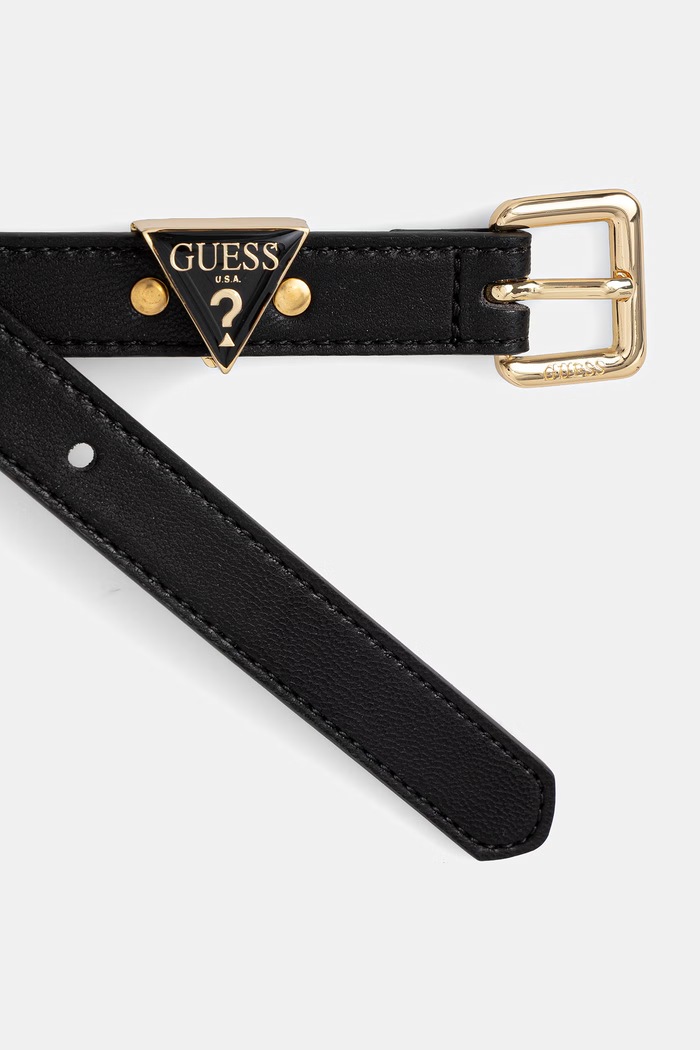 Guess pasek damski z imitacji skóry GIULLY BW9323.P6120 czarny SS26
