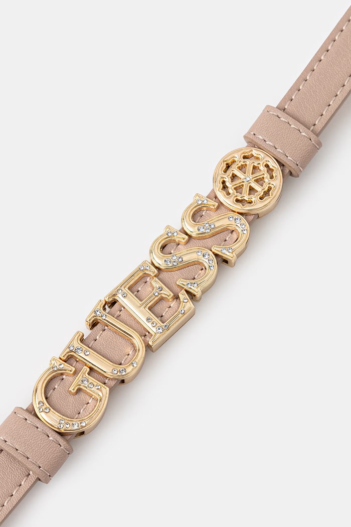 Doplnky Guess opasok dámsky z imitácie kože BW9324.P6115 béžová