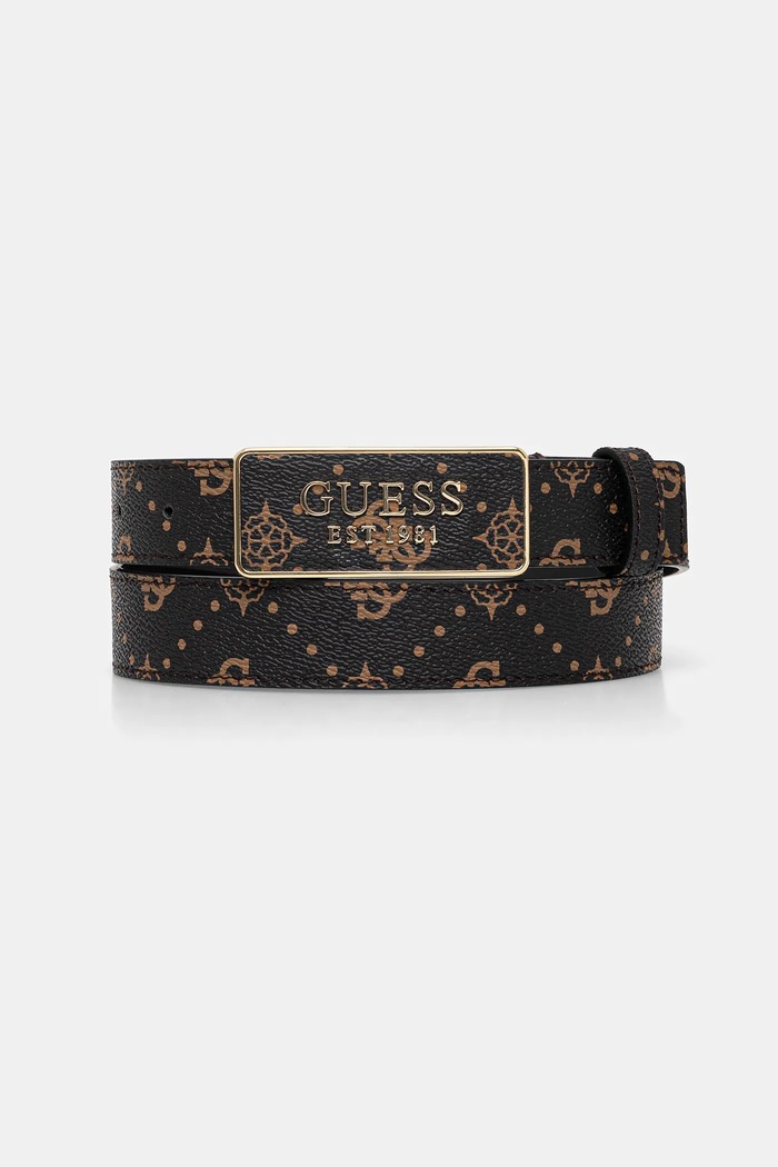 Opasok Guess CARRIE imitácia kože hnedá BW9335.P6130