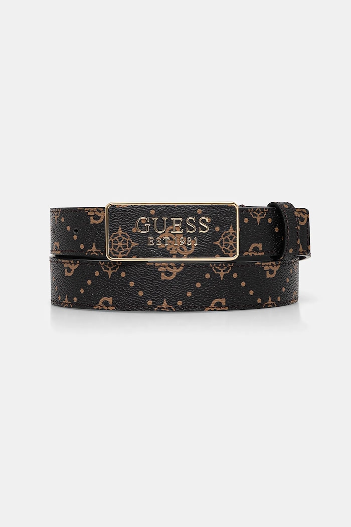 Opasok Guess CARRIE imitácia kože hnedá BW9335.P6130