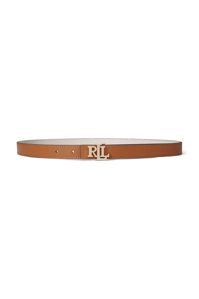 Lauren Ralph Lauren Curea reversibilă pentru femei din piele 412P04418 bej SS26