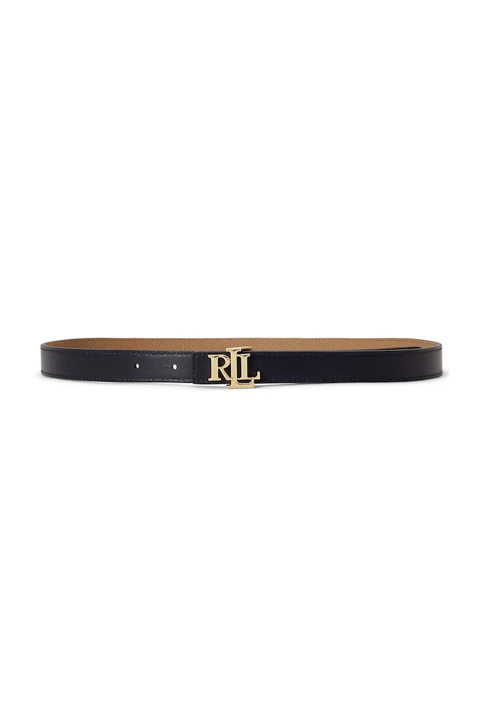 Lauren Ralph Lauren Pasek dwustronny damski skórzany 412P06811 brązowy SS26