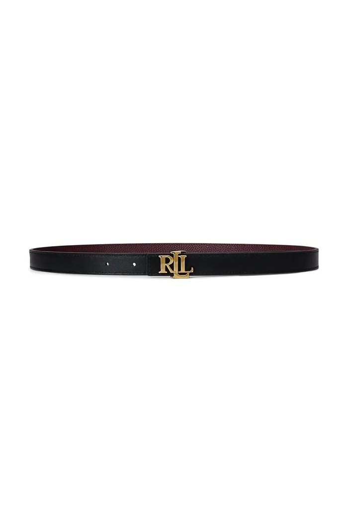 Lauren Ralph Lauren obojstranný opasok dámsky kožený 412P06811 burgundské SS26