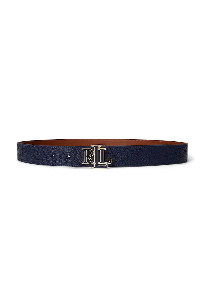 Lauren Ralph Lauren ремінь жіночий шкіряний темно-синій 412P04417