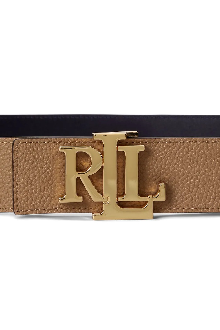 Akcesoria Lauren Ralph Lauren Pasek damski skórzany 412P06813 brązowy