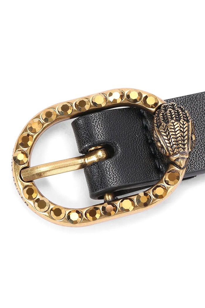 Dodatki Kurt Geiger London pas ženski usnjeni Mayfair 5257600109 črna