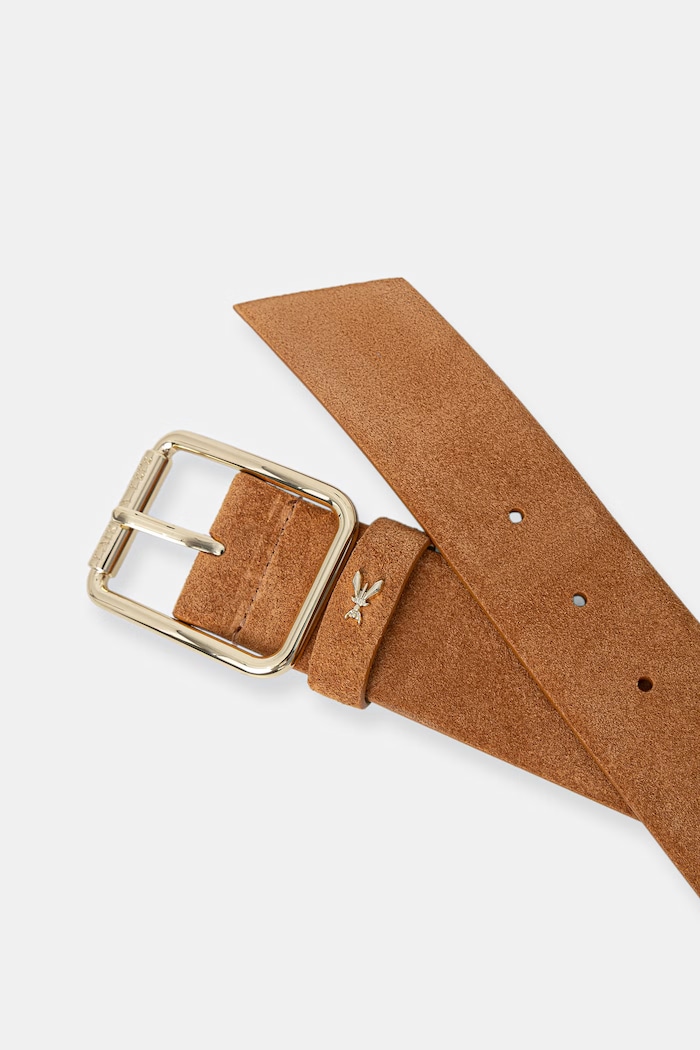 Semišový opasok Patrizia Pepe 8W6409.L152 hnedá SS26