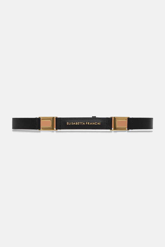 Elisabetta Franchi curea piele negru CT09S61E2