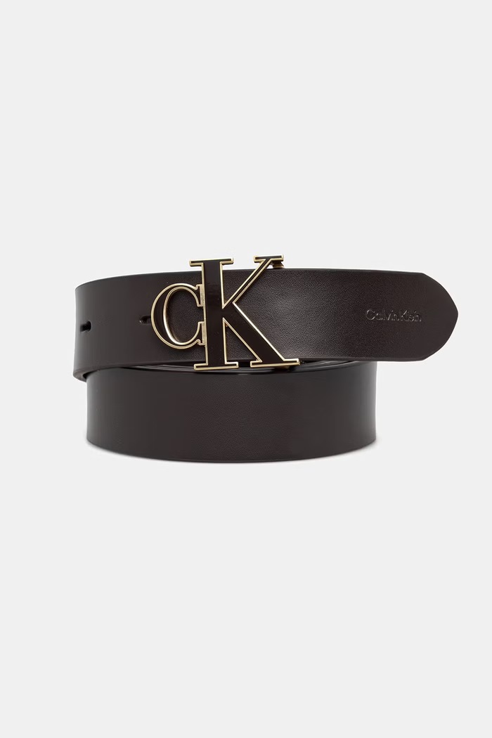 Calvin Klein pasek damski skórzany brązowy LV04F7073G
