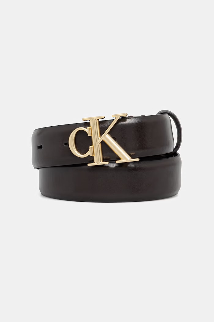 Calvin Klein pasek damski skórzany brązowy LV04F7074G
