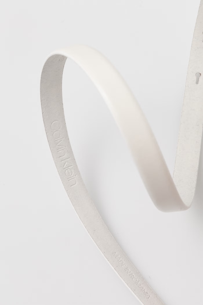Calvin Klein curea pentru femei, din piele LV04F7085G alb SS26