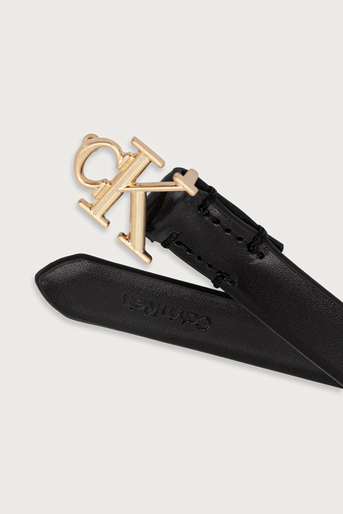 Calvin Klein Pasek damski skórzany LV04F7085G czarny SS26