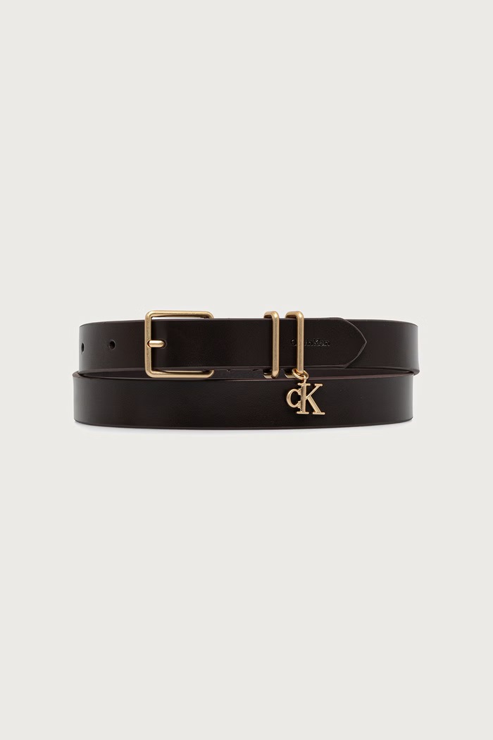 Calvin Klein Ζώνη γυναικεία δερμάτινη καφέ LV04F7086G
