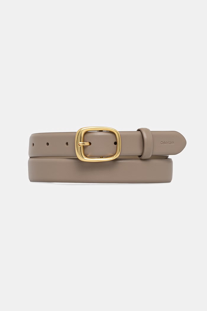 Calvin Klein pásek dámský kožený béžová LV04F7100G