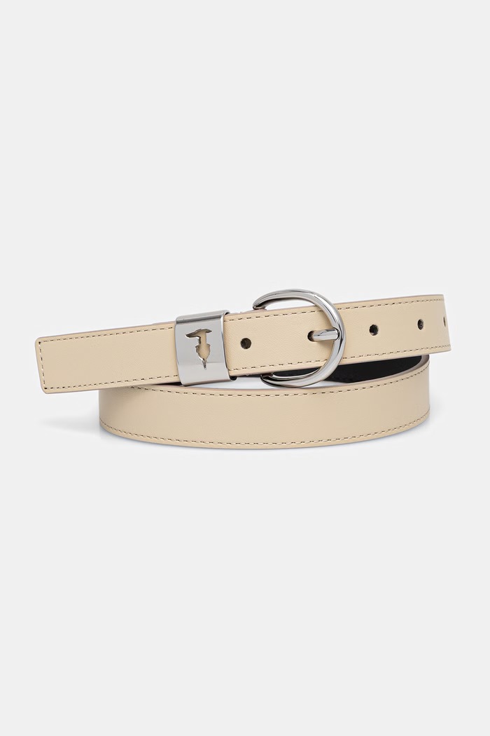 Usnjen pas Trussardi bež B344B000041N