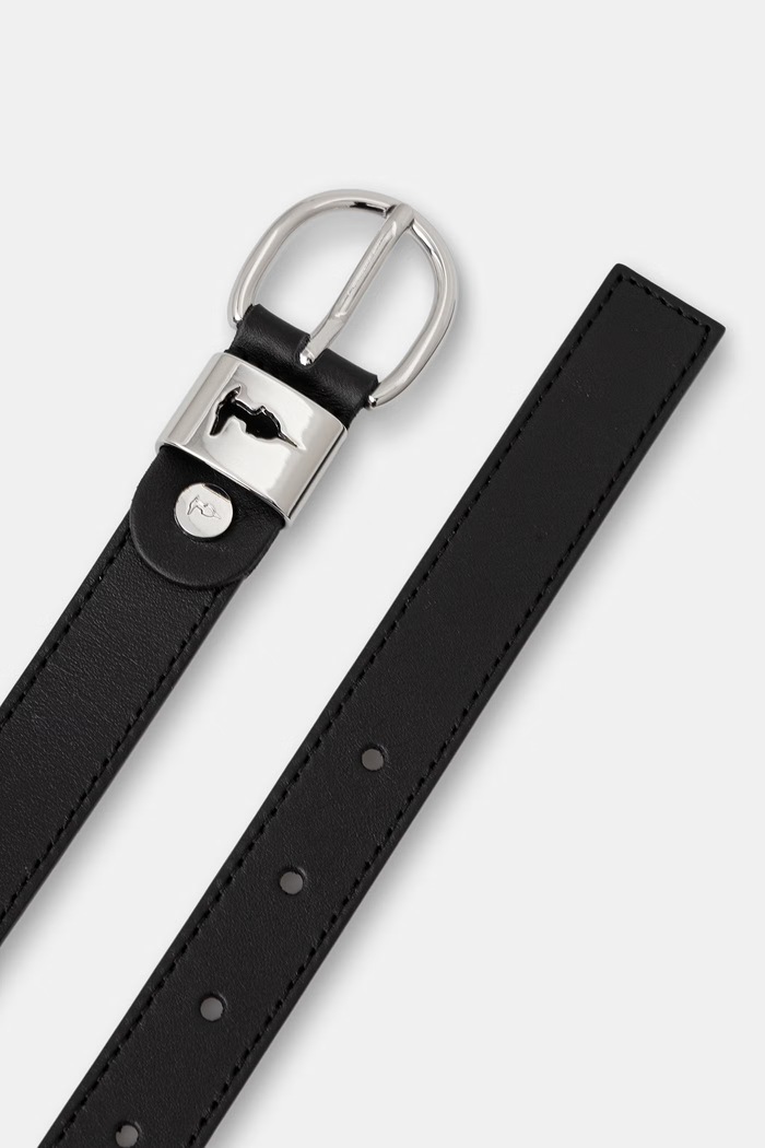 Trussardi pasek damski skórzany B344B000041N czarny SS26