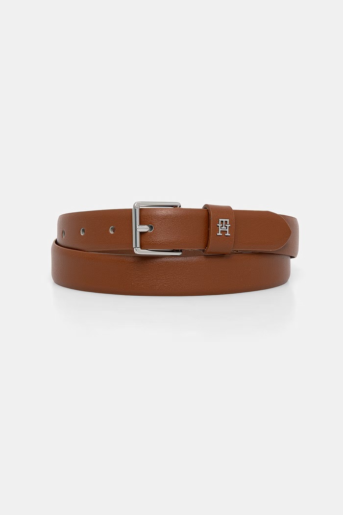 Tommy Hilfiger ζώνη γυναικεία δερμάτινη καφέ AW0AW18651