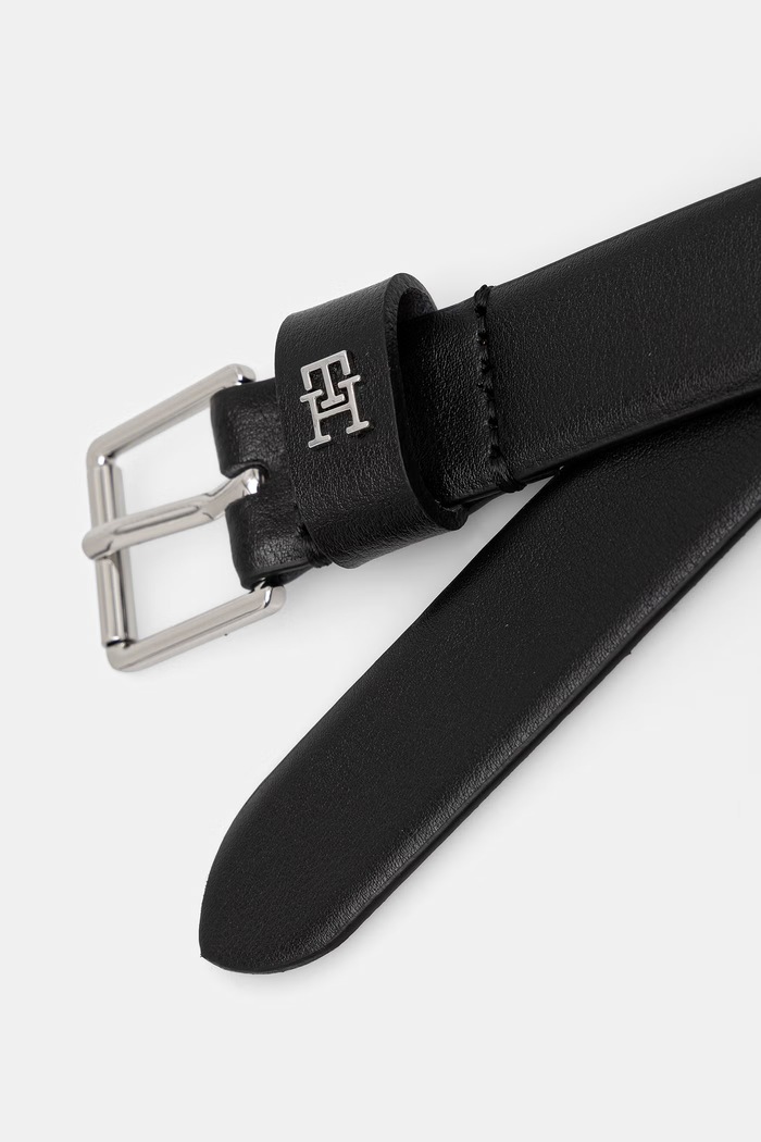 Tommy Hilfiger ζώνη γυναικεία δερμάτινη AW0AW18651 μαύρο SS26