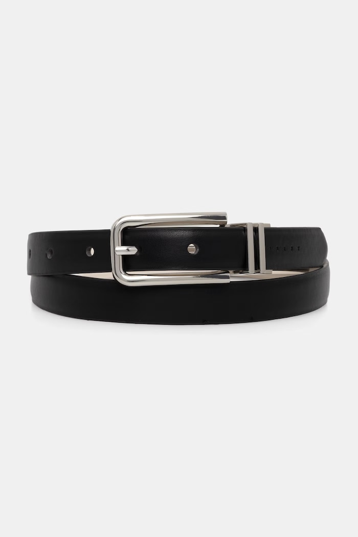 Sisley curea reversibilă pentru femei negru 6UDQWL03F