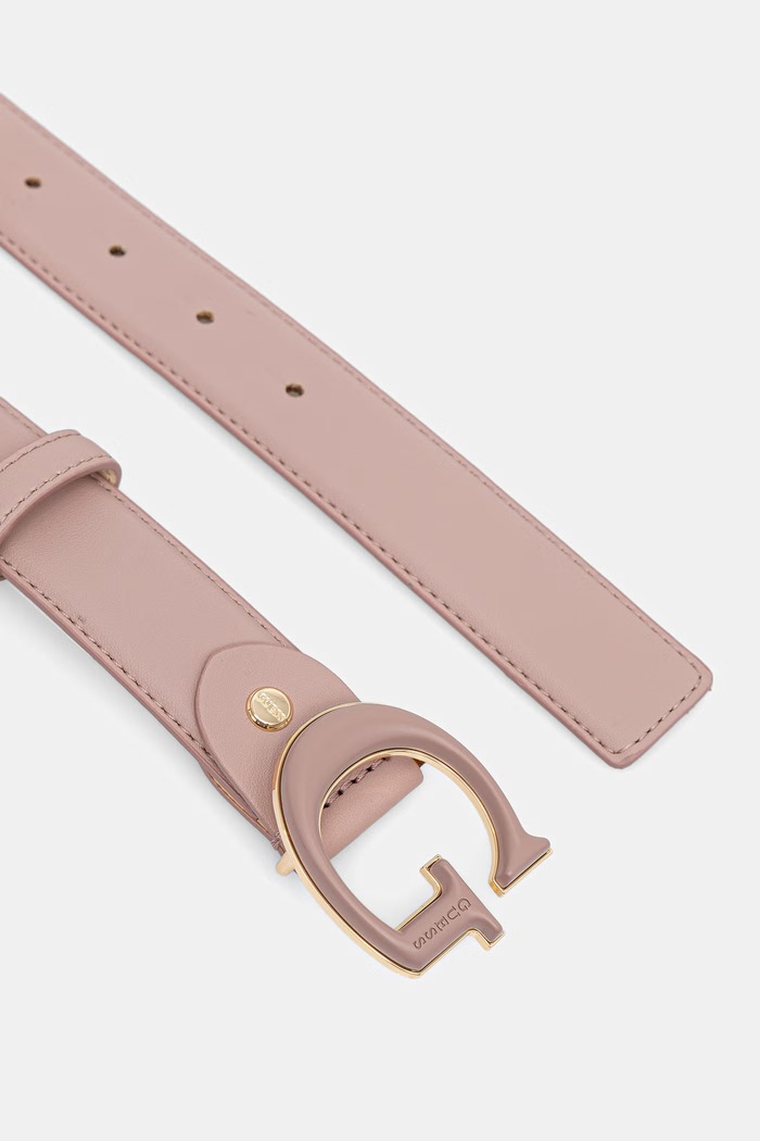 Guess pasek damski z imitacji skóry BW9340.P6230 różowy SS26