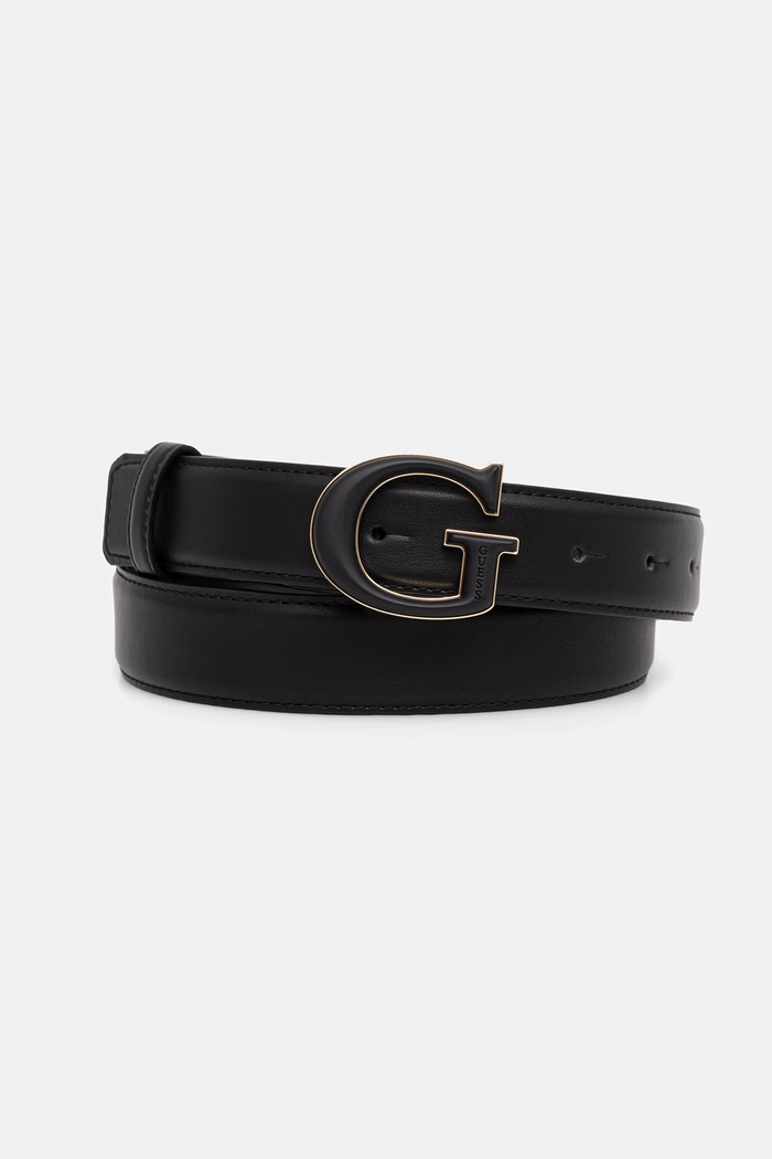 Guess pasek damski z imitacji skóry czarny BW9340.P6230