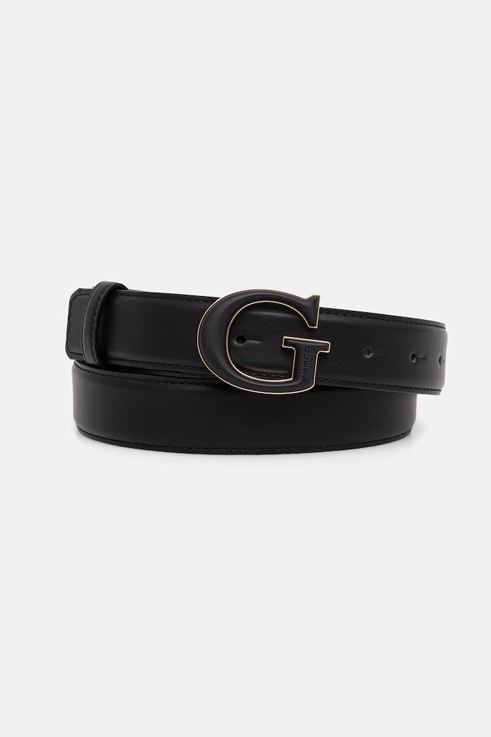 Guess pasek damski z imitacji skóry czarny BW9340.P6230