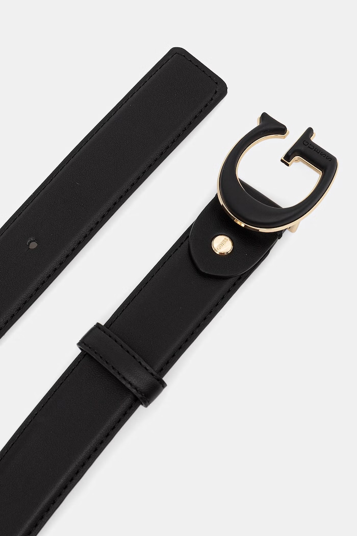Guess pasek damski z imitacji skóry BW9340.P6230 czarny SS26