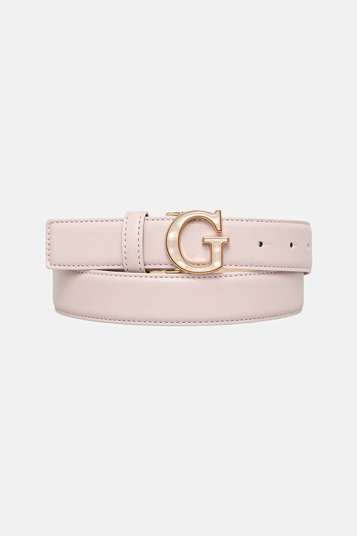 Guess pásek dámský z imitace kůže imitace kůže růžová BW9345.P6230