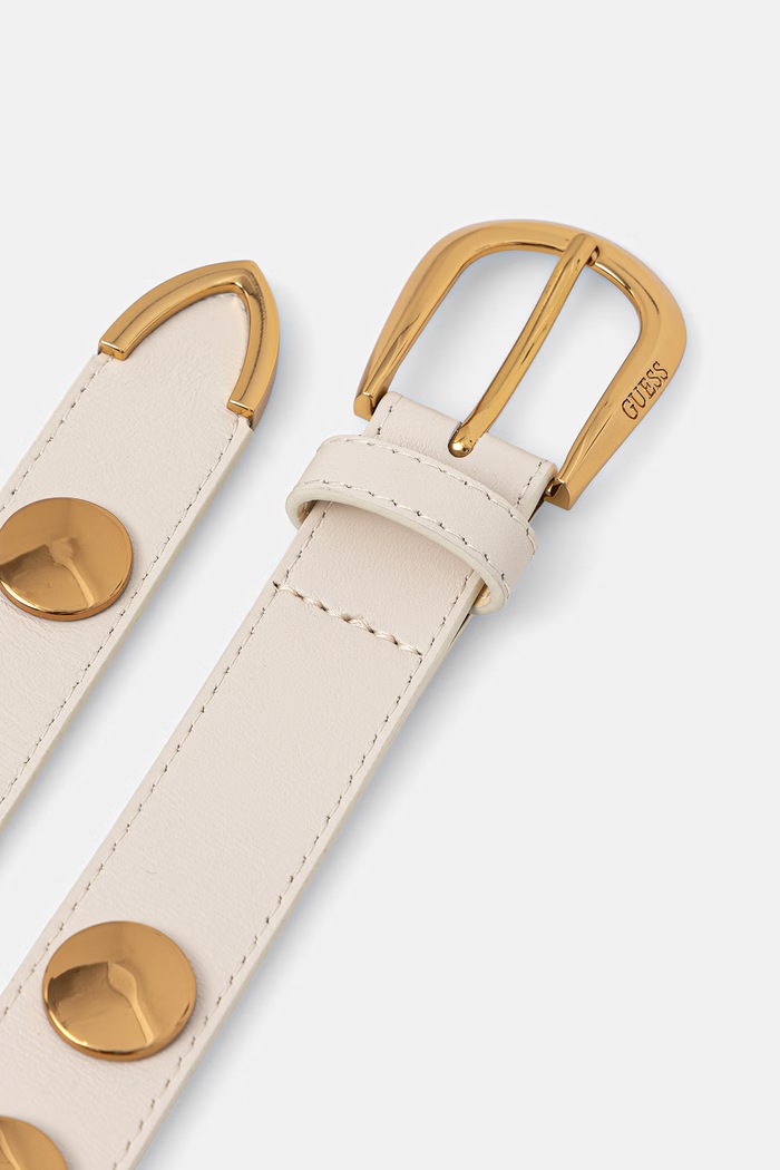 Kožený opasok Guess BW9348.P6230 béžová SS26