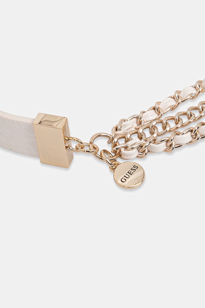 Guess pasek damski LIBBY BW9353.P6225 beżowy SS26