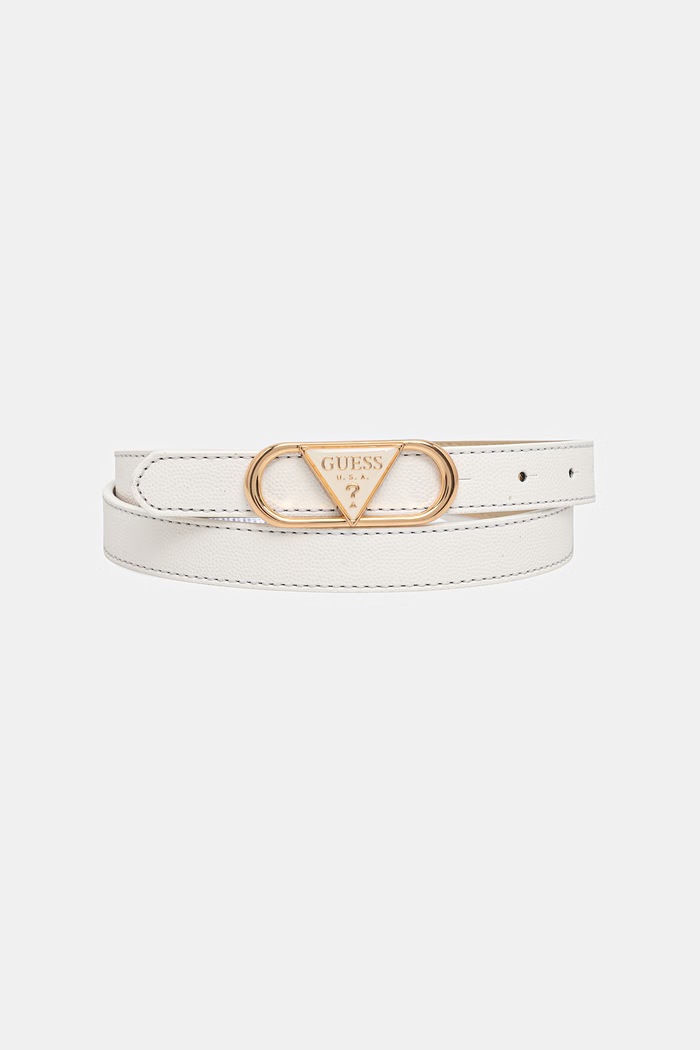 Guess curea pentru femei cu imitație de piele alb BW9361.P6220